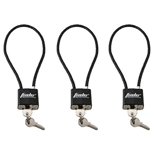FSDC 15-Inch Keyed Cable Gun Lock 3-Pack Trigger Safety Locks