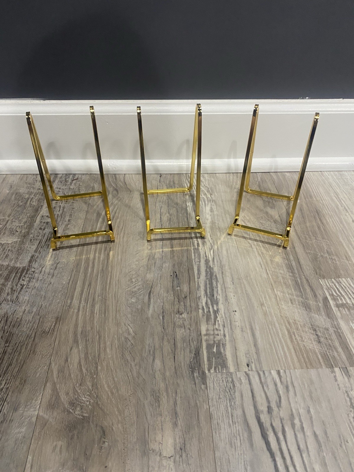 Set Of 3 Brand New Gold Finish Book/iPad/Tablet Stand Holder