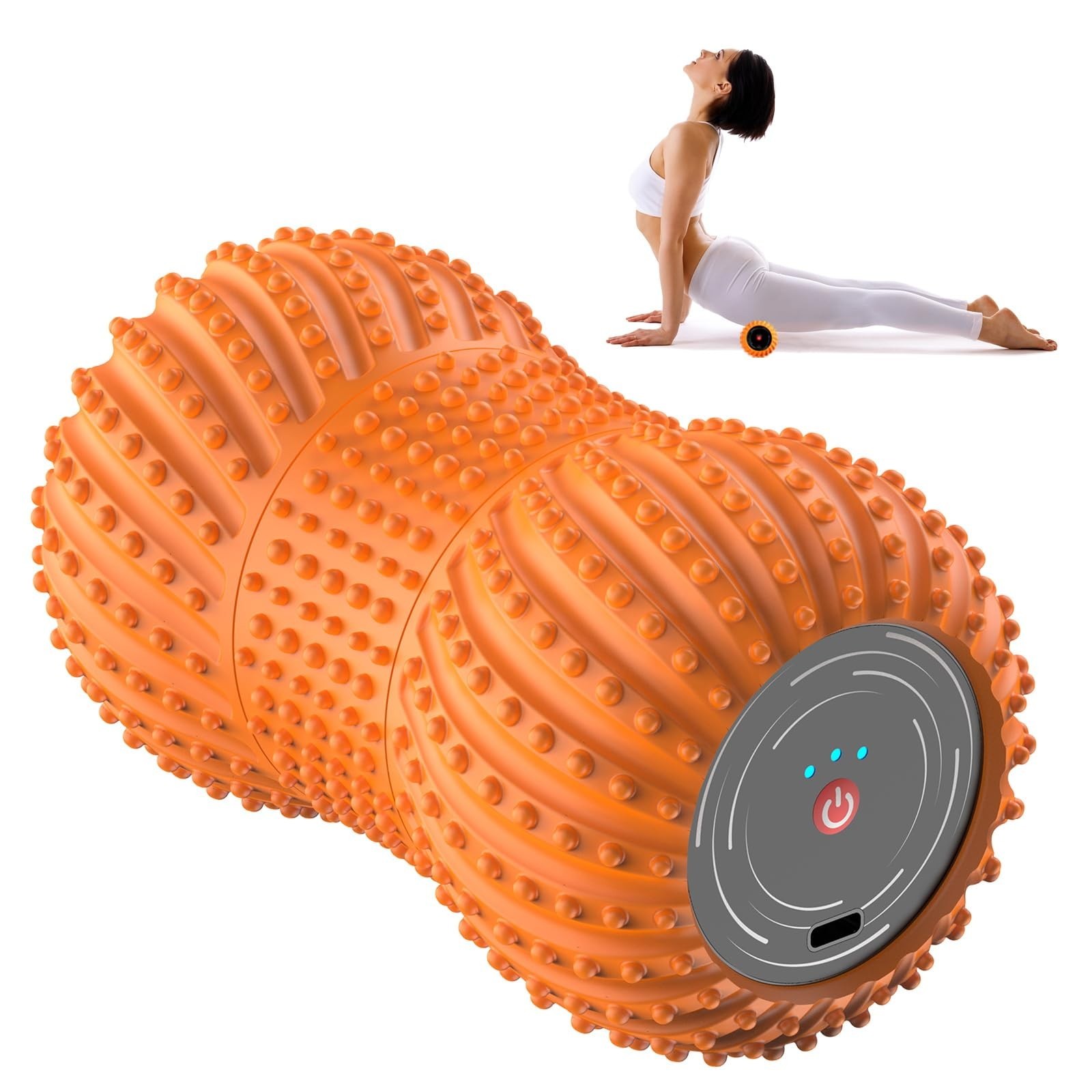 Electric Vibrating Foam Roller for Muscle Recovery, 6-Speed Deep Tissue Massa...