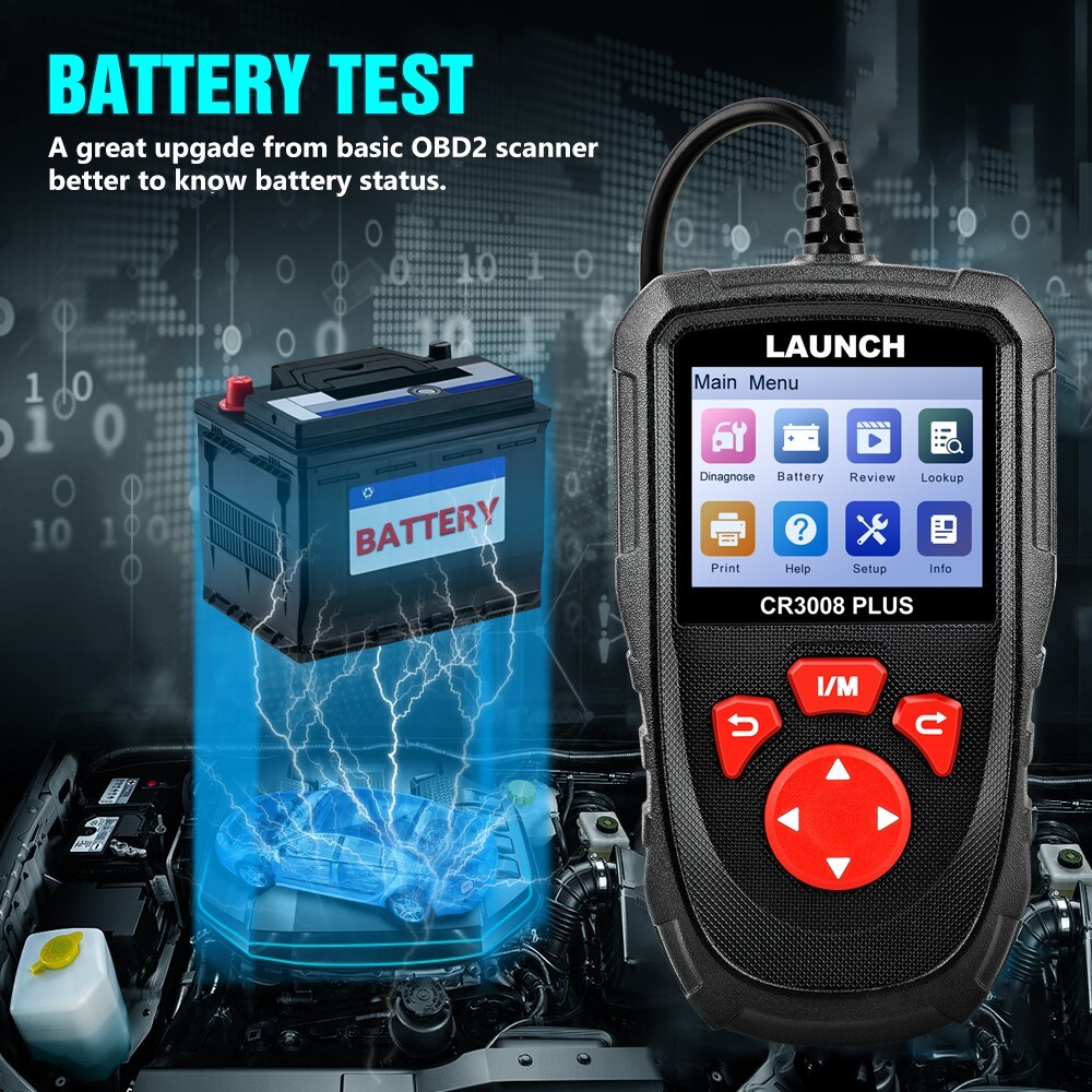 LAUNCH CR3008 PLUS Fault Code Reader Scanner OBD2 EOBD Car Diagnostic Scan Tool