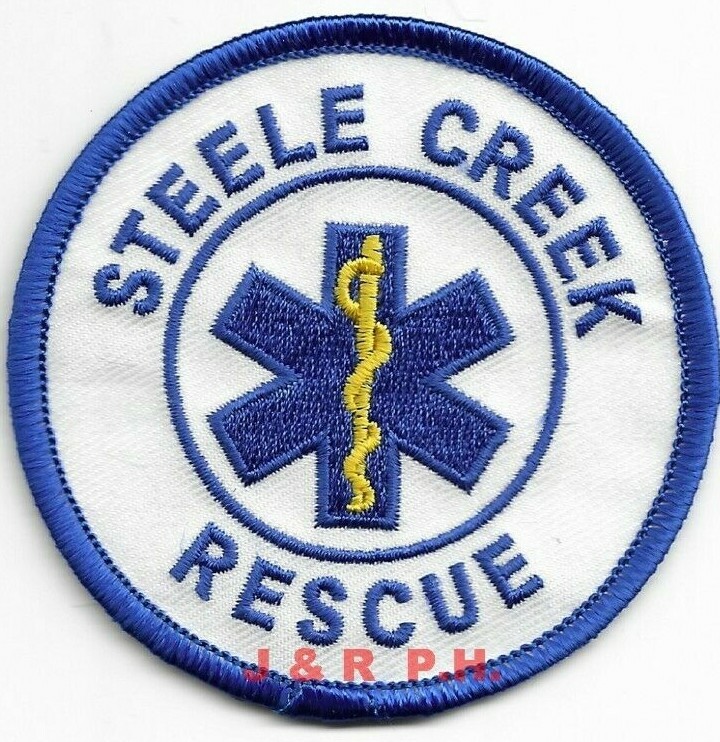 Steele Creek  Rescue - E.M.S, North Carolina (3" round size) fire patch