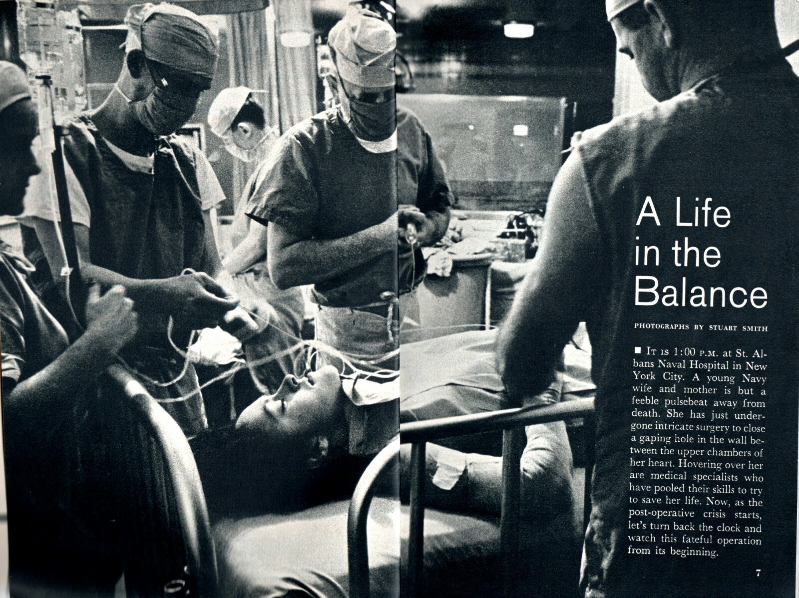 ST ALBANS NAVAL HOSPITAL 1961 NEW YORK HEART SURGERY DOCTOR PICTORIAL