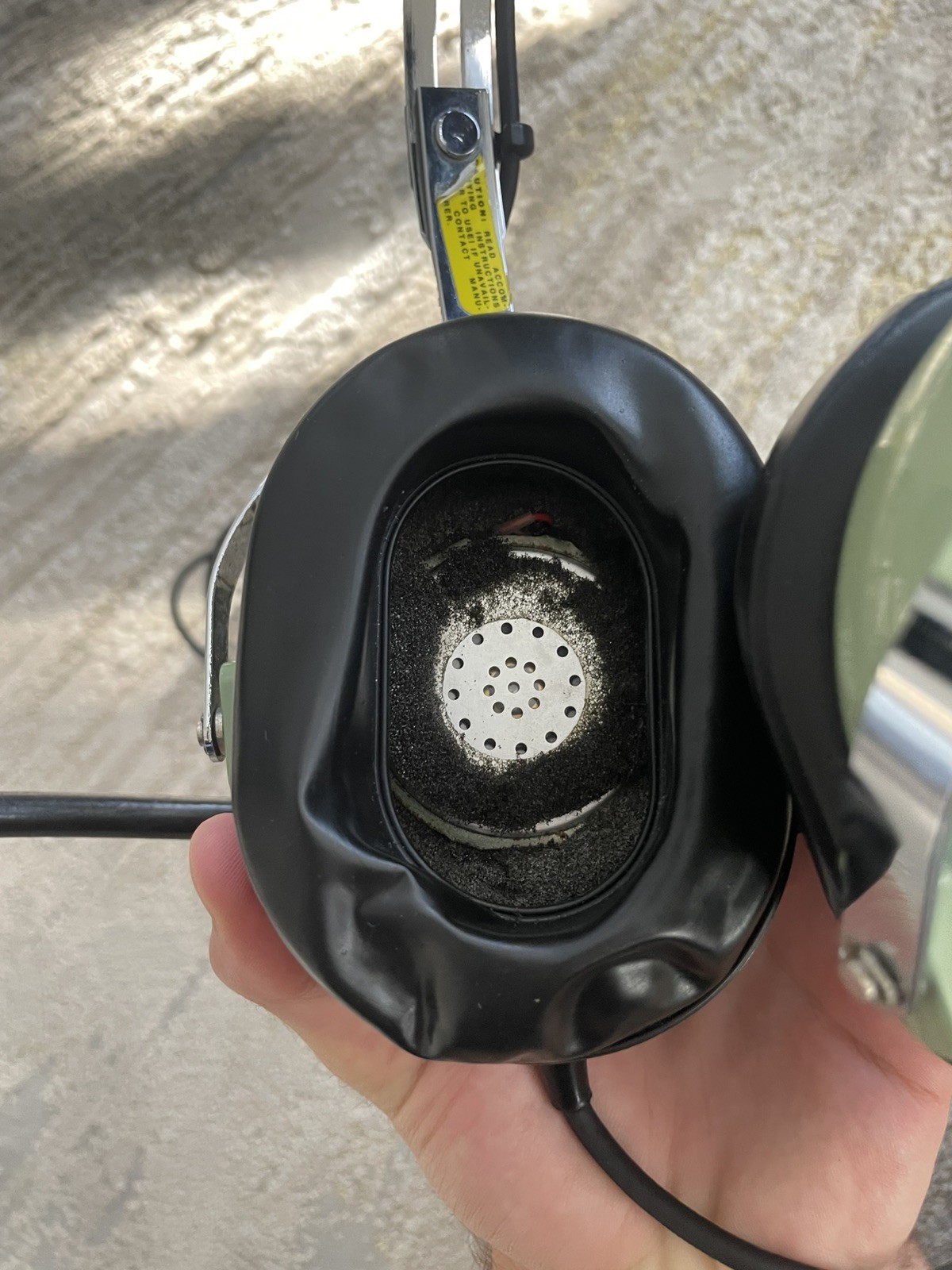 David Clark Model M-1A Aviation Pilot Headphones