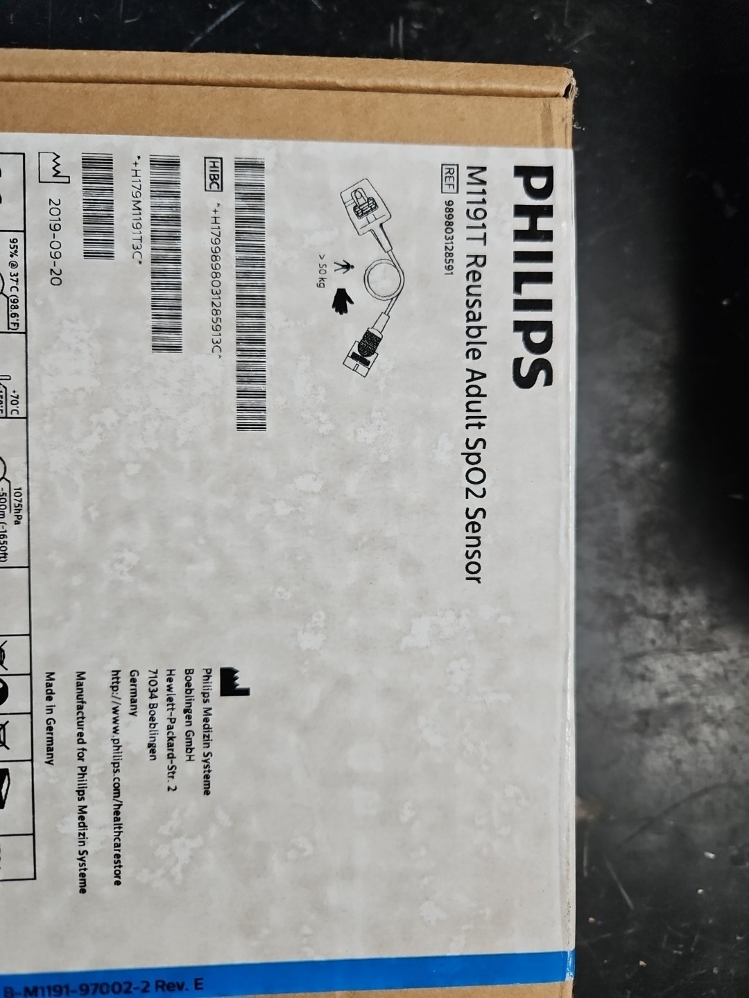 Philips, M1191T, Reusable Adult Soft Sensor with Mid-Point Connector