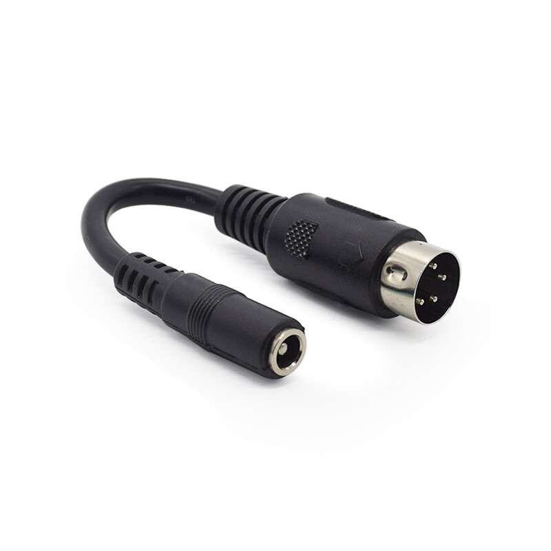 2.5mm To 4 Pin Din For Hikvision DVR DS-7216HWI-SH AC Adapter Convertor