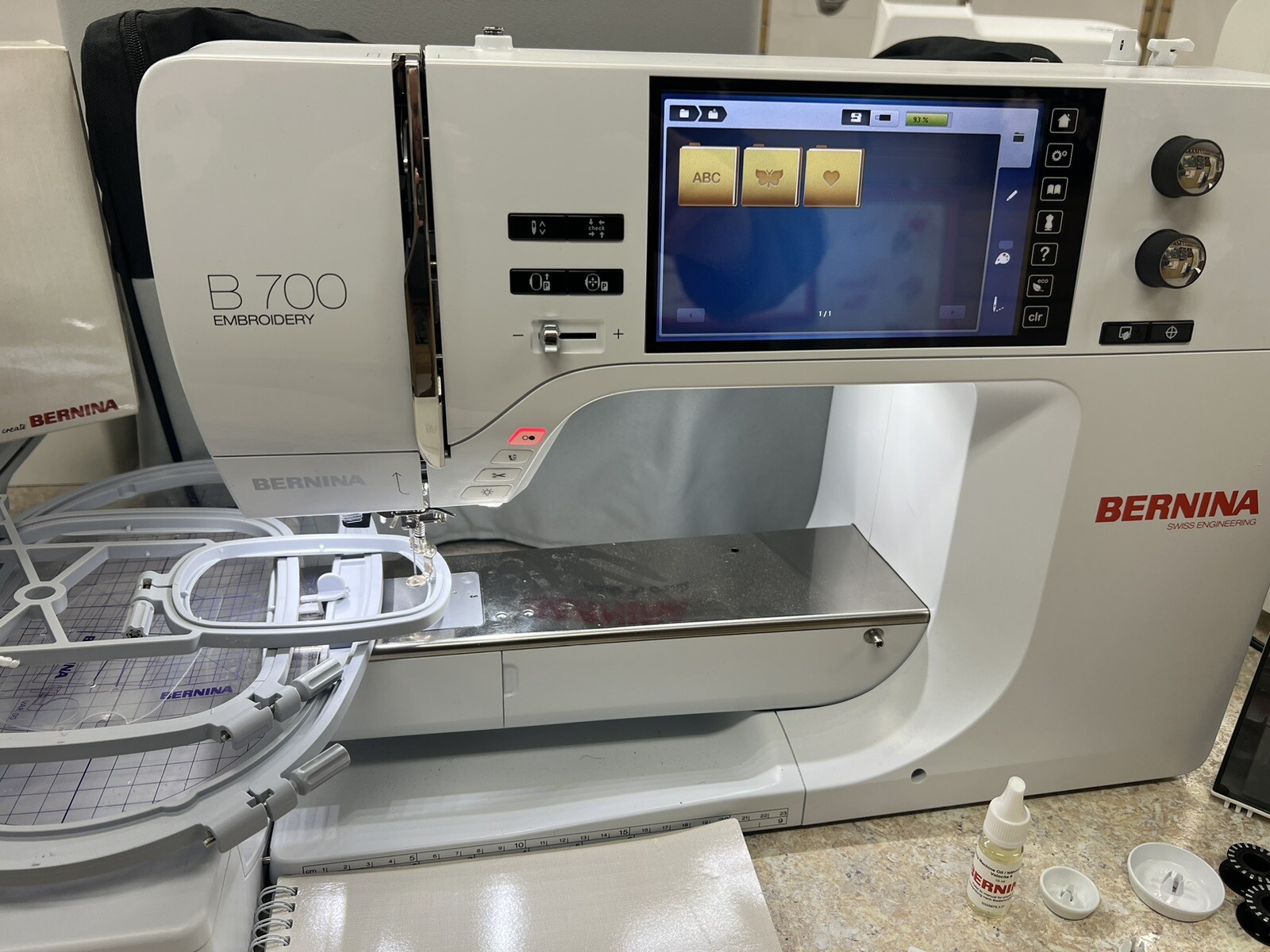 Bernina B700 Embroidery Only Machine with Spool Holder