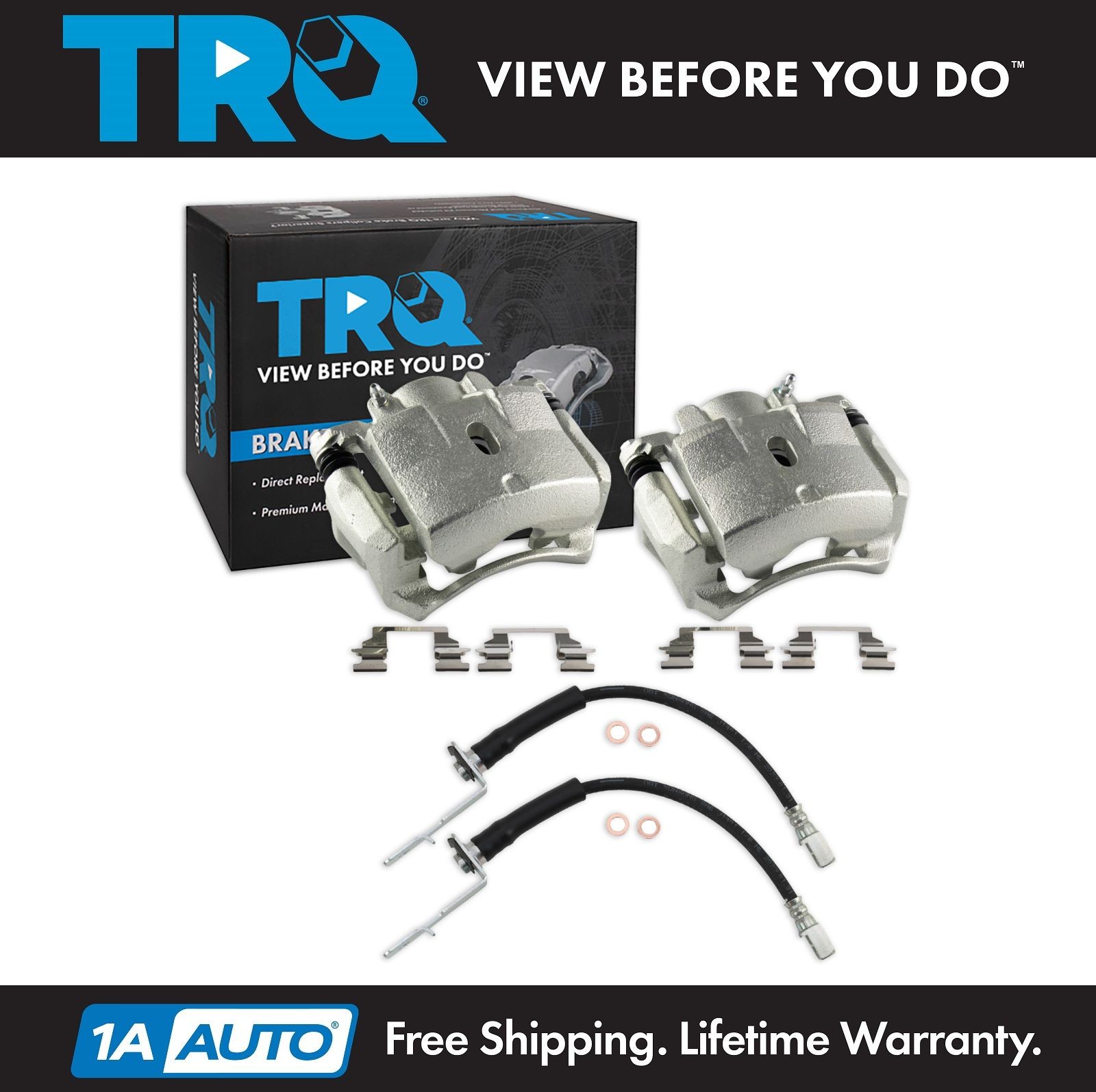 TRQ Front Brake Caliper Set Fits 2006-2011 Chevrolet HHR