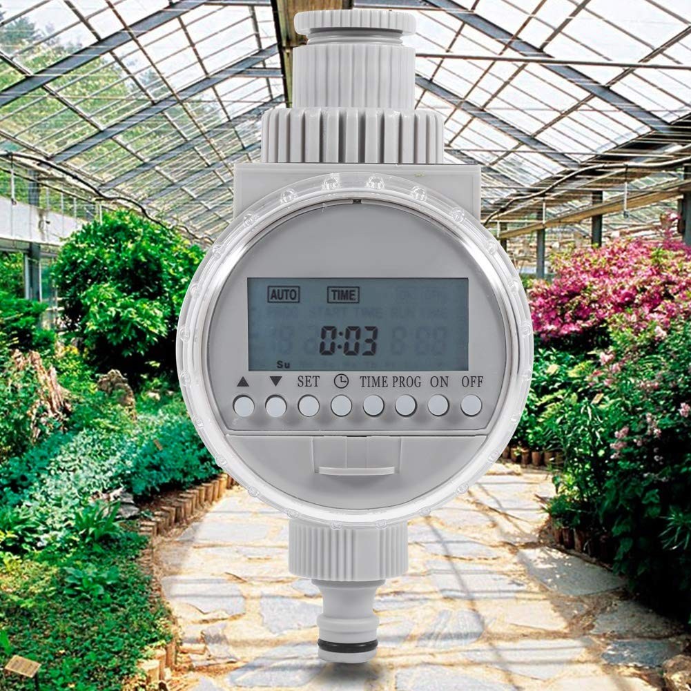 Solar Power Irrigation Timer for Garden Lawn Greenhouse Drip System Automatic...