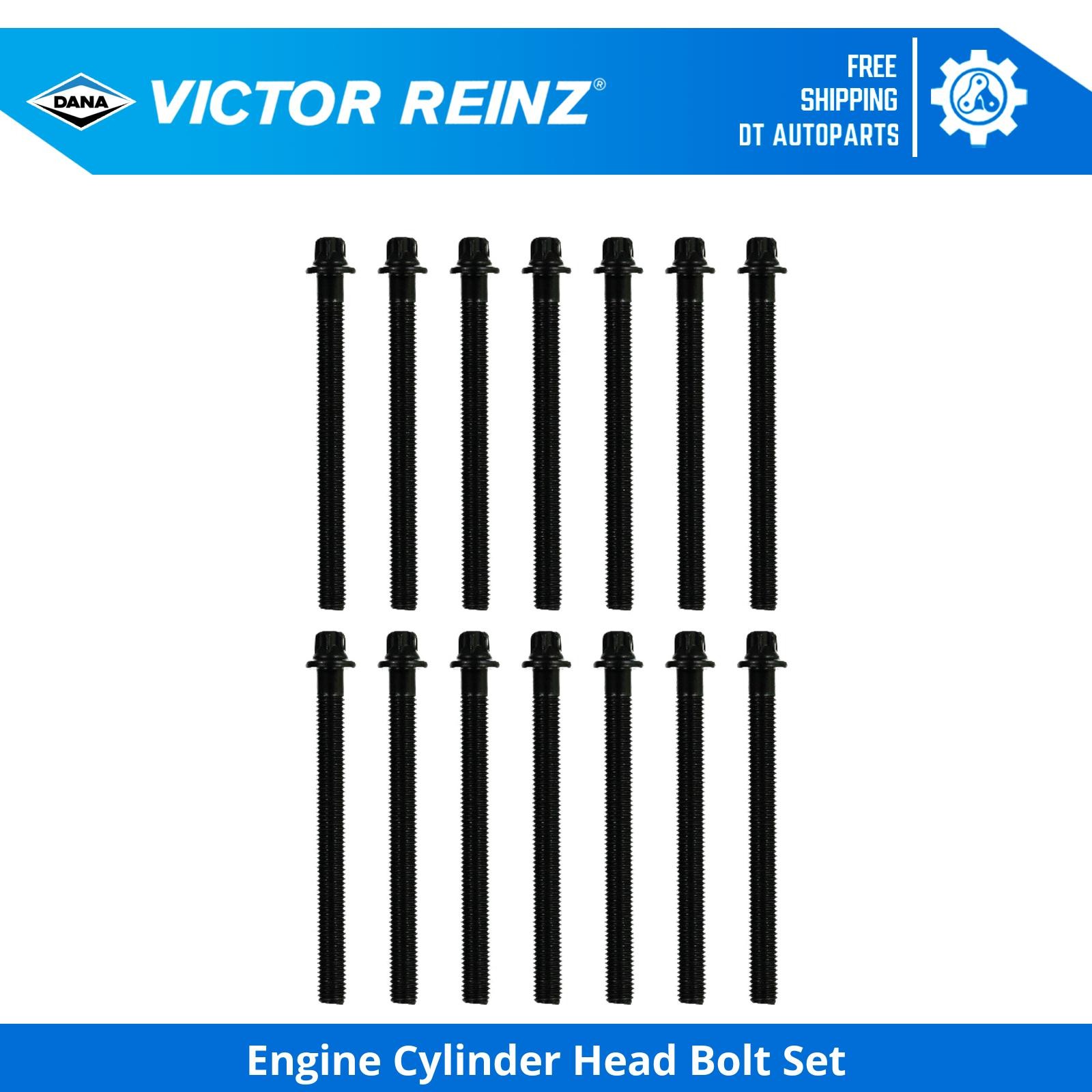 For 1991-1992 BMW 850i Engine Cylinder Head Bolt Set Victor Reinz