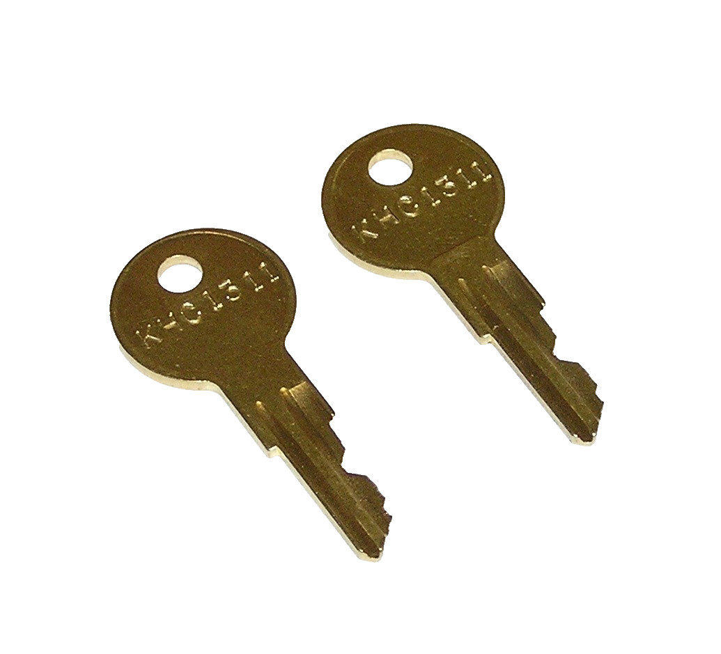 2 - KHC1311 Replacement Keys fit Kason, Kolpak, Norlake Refrigeration Equipment