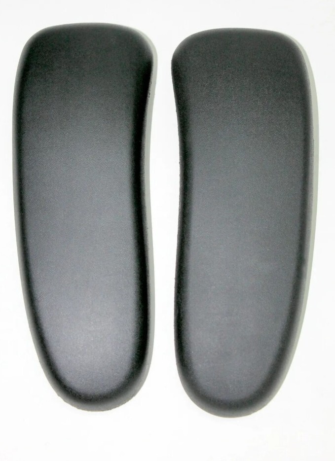 Oem Genuine Herman Miller Aeron Office Chair Arm Pads Caps (1 Pair) Black Vinyl