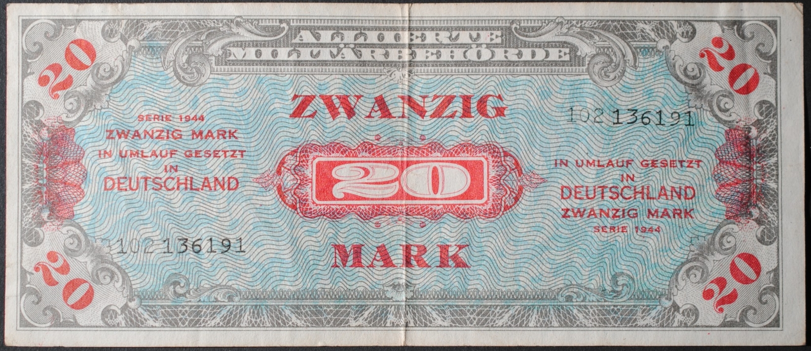 Germany P195b 20 Mark VF