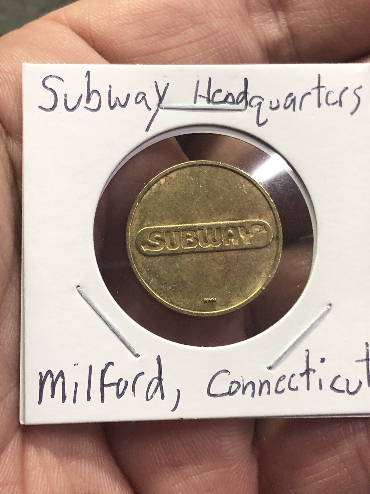 Game Token - Subway Headquarters - Milford, Connecticut