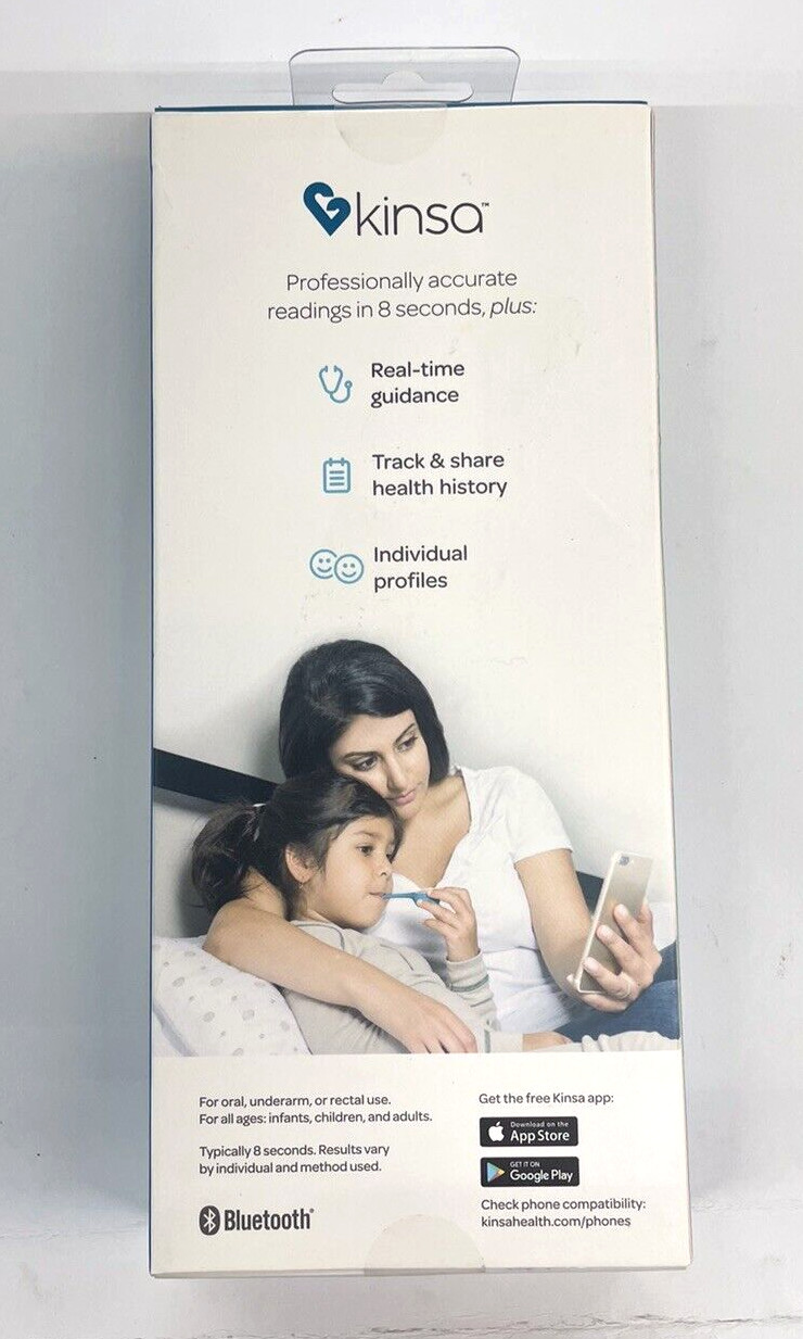 Kinsa Quick Care Bluetooth Smart Thermometer NIB