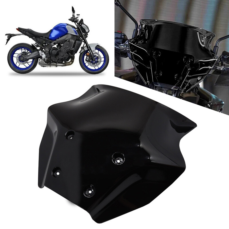 Fits Yamaha MT-09 2024 Windshield Wind Deflectors Black