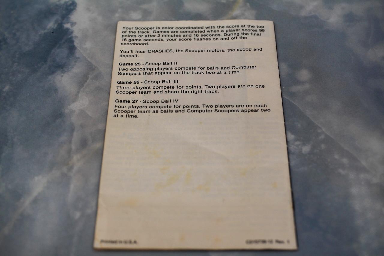 NO GAME- SPEEDWAY II ORIGINAL Instruction Book Manual ATARI 2600