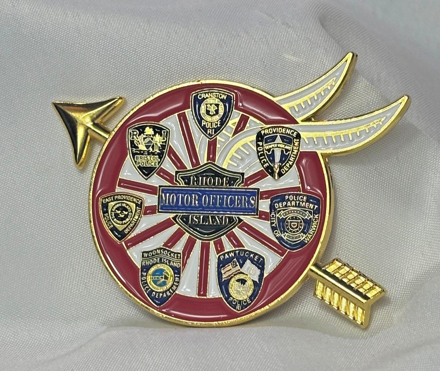 Rhode Island Motor Officers Challenge Coin