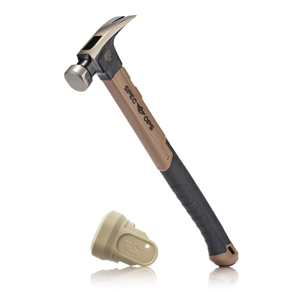 20 oz Fiberglass Hammer 16 Inch Soft Mallet Cap ShockAbsorbing