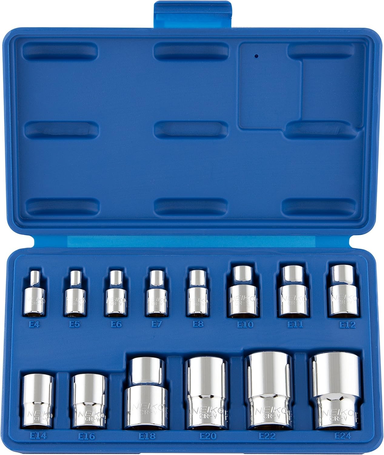 E-Torx Socket Set, 14 Piece, External Torx Socket, E4 to E24, 04300A