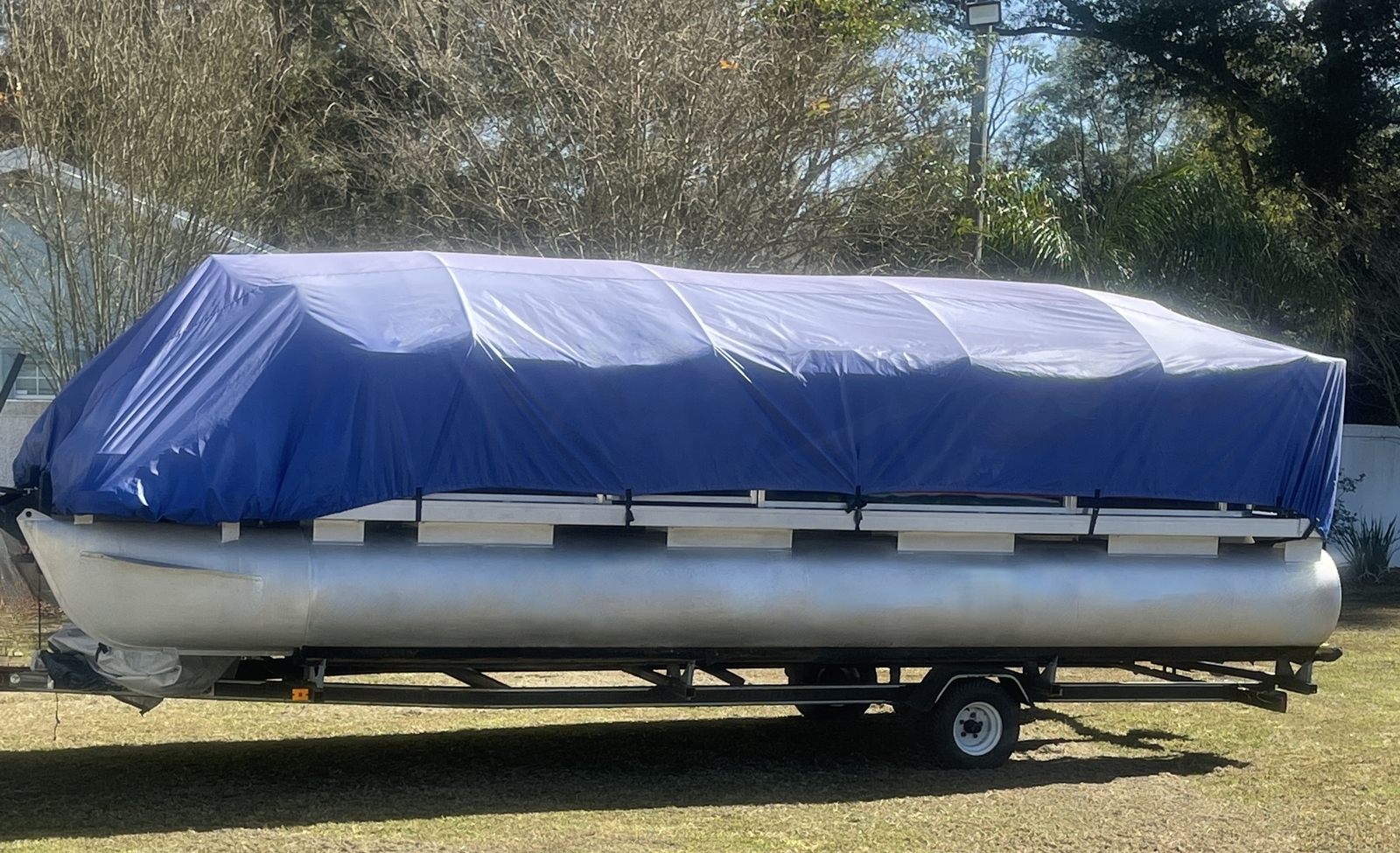12'-18' Pontoon Boat Canvas Solution with 9" Rise
