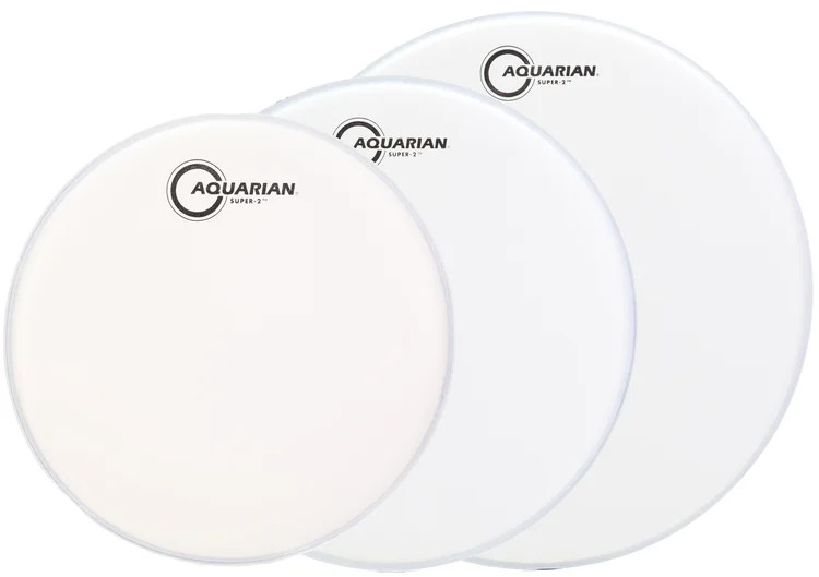 Aquarian Super-2 Texture Coated 3 Piece Tom Pack - 10/12/16