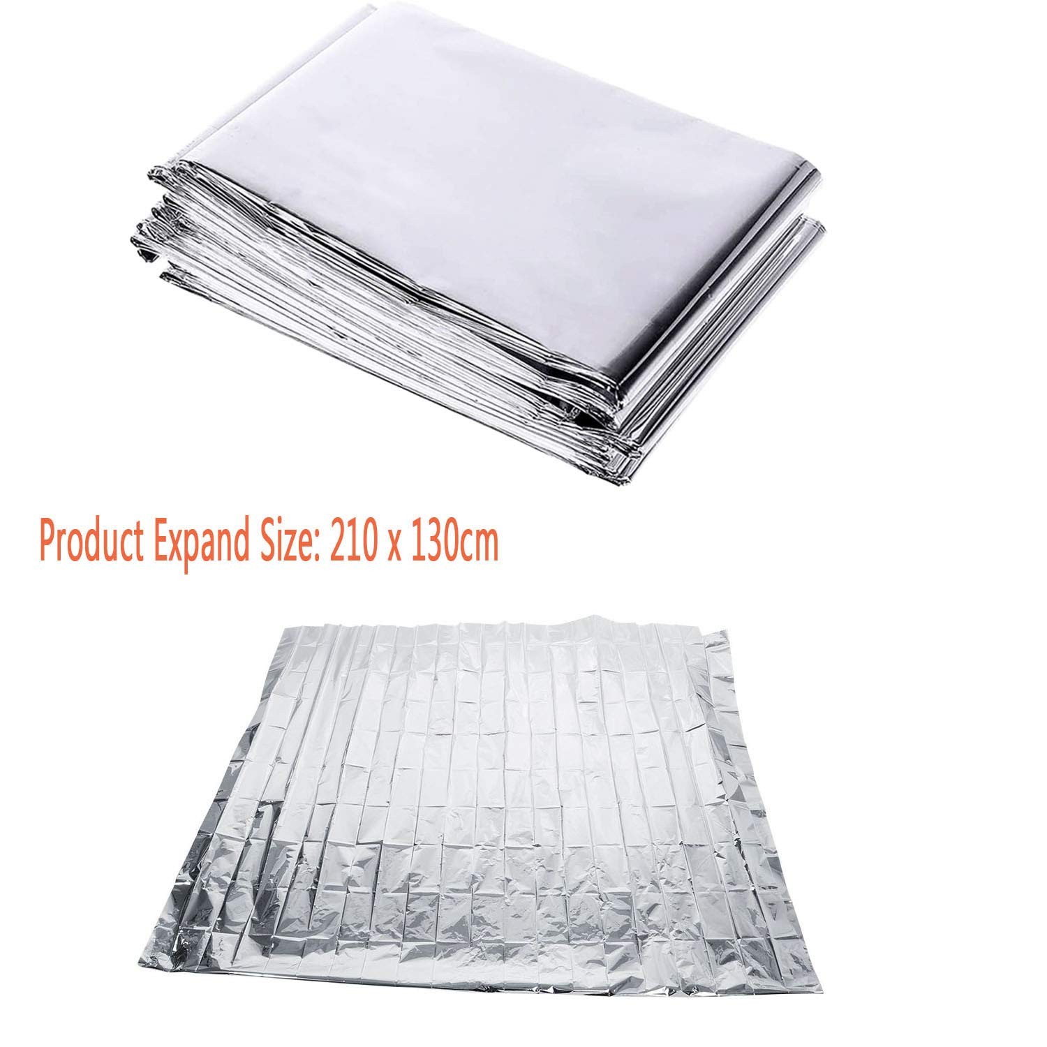 6 Pack High Silver Reflective Mylar Film, Garden Greenhouse Covering Foil Sheets