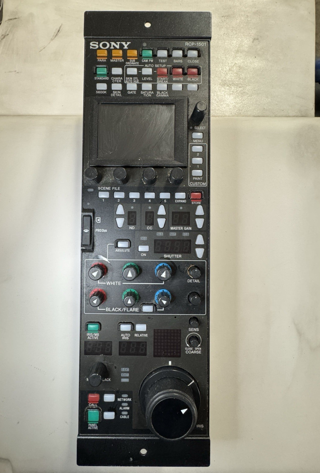 Sony RCP-1501 Remote Control Panel - As Is For Parts Only