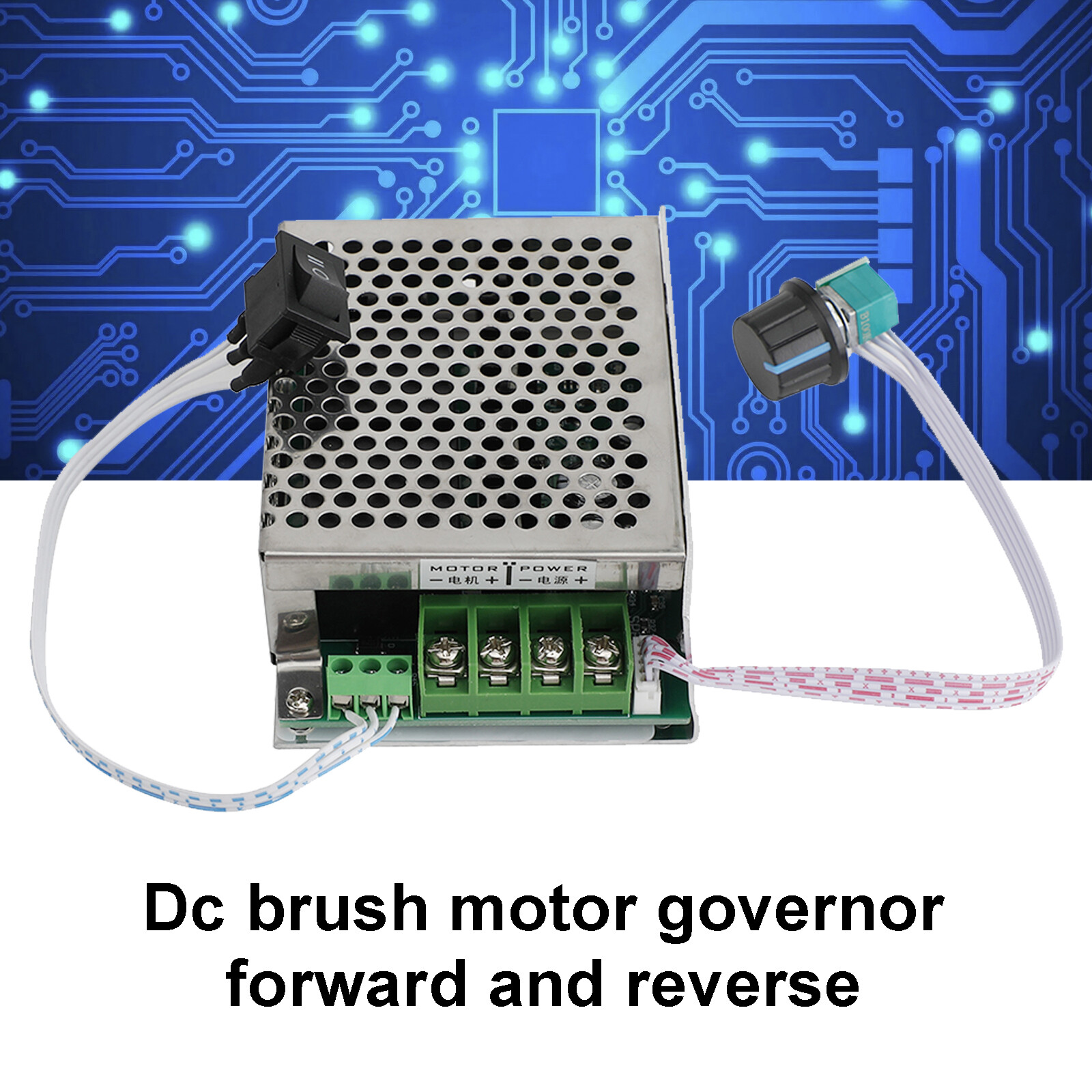DC 12V 24V 36V 48V 40A PWM DC Motor Speed Controller CW CCW Reversible Switch US