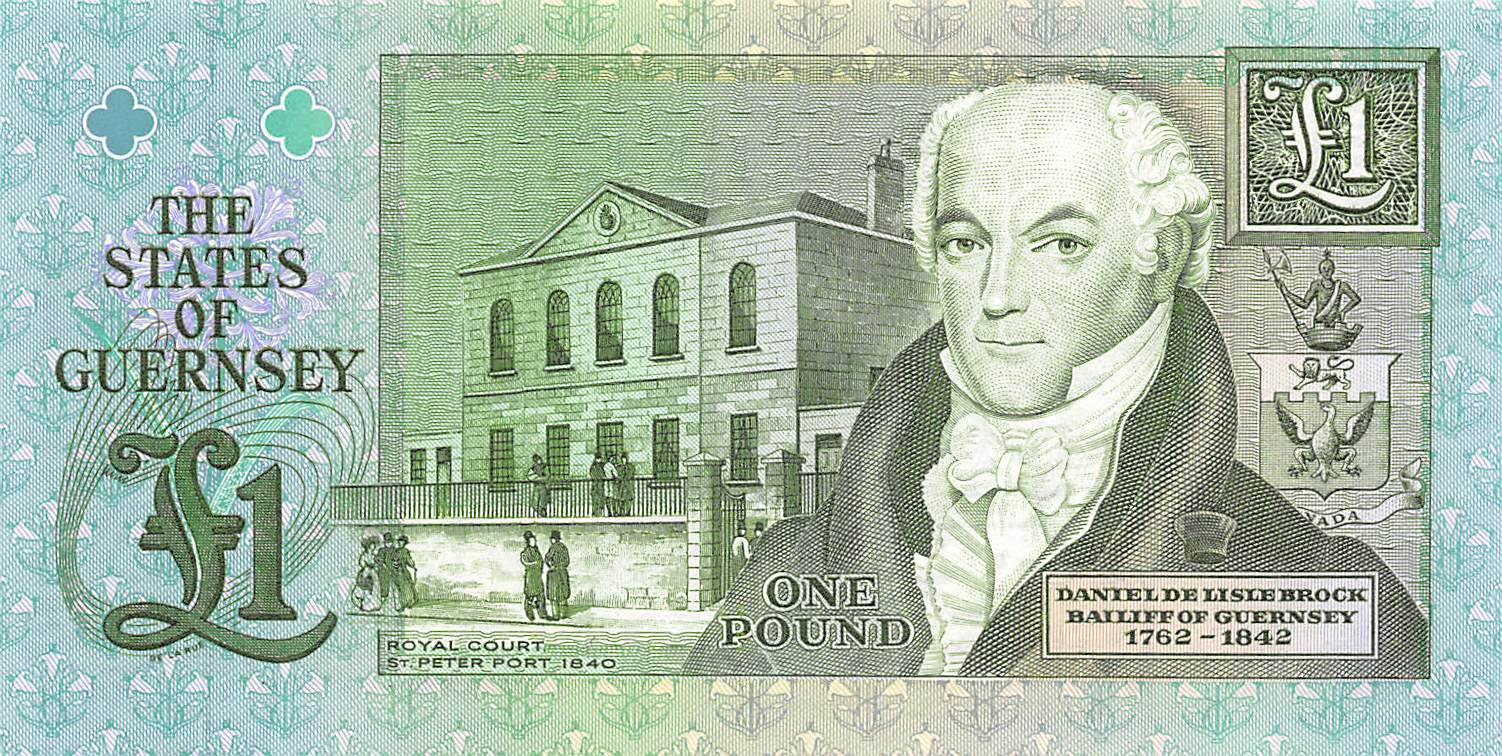 Guernsey  1  Pound  ND. 1991  P 52c  Series T  Uncirculated Banknote AA81