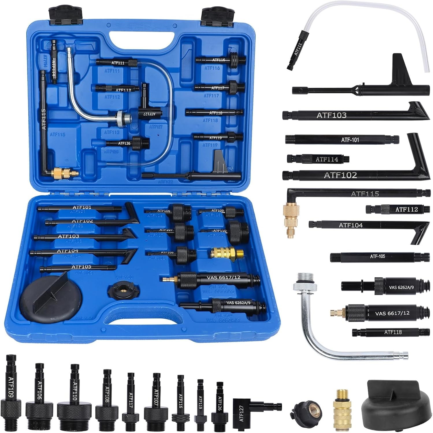 27PCS Transmission Fluid Filling Adapter Automatic Transmission Fluid Oil Fil...