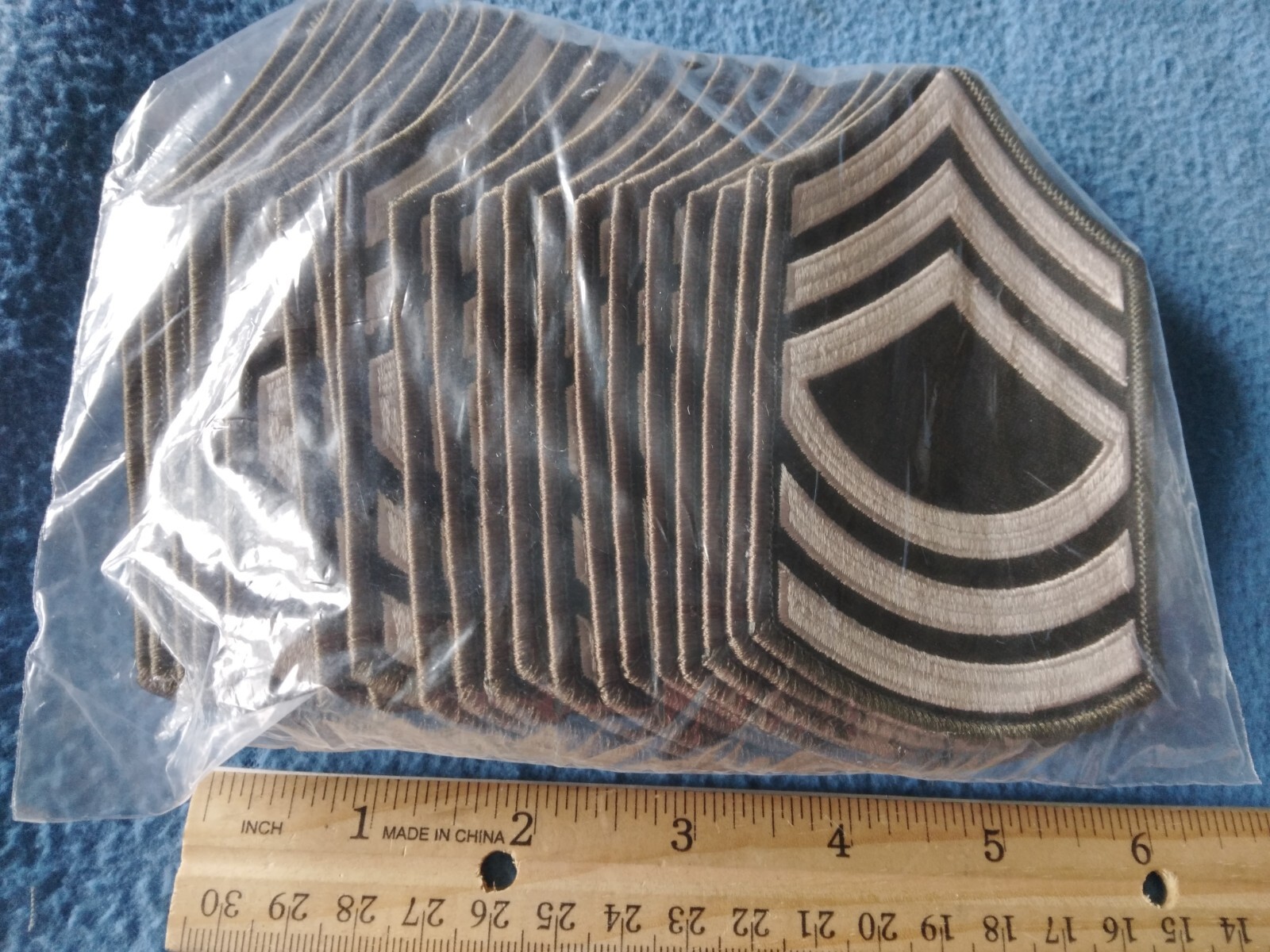 BUNDLE OF 20 - Army MASTER Sergeant AGSU Military Patches - NEW SEALED - MALE