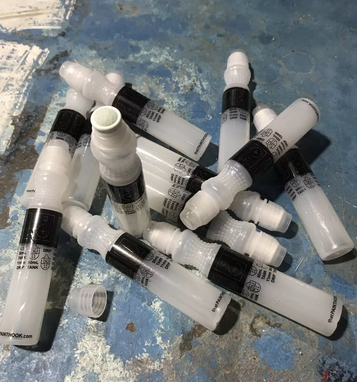 [24] Empty Drip Mop Mops Markers Graffiti Graff Painthook Art Lot Paint Ink