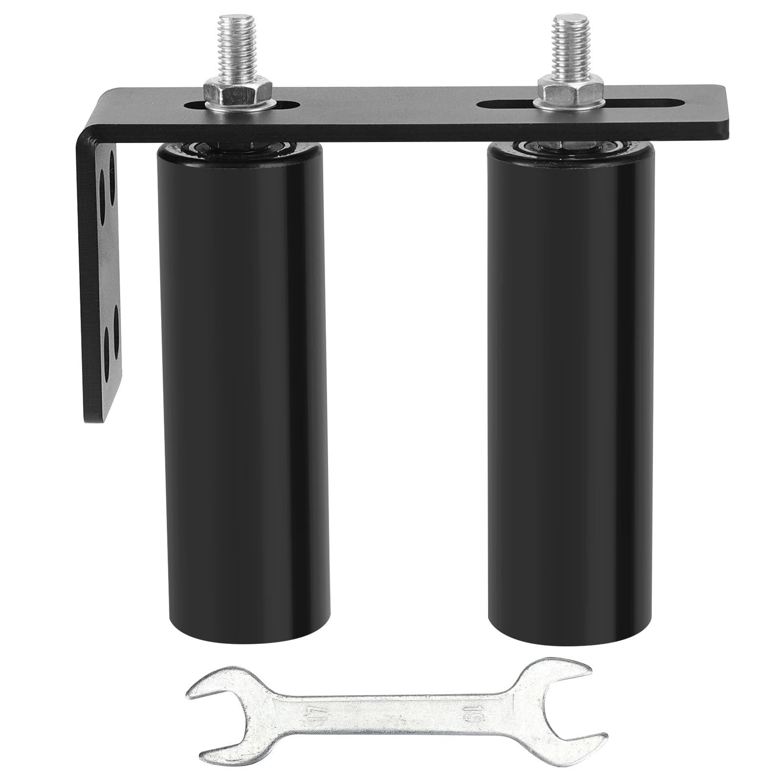 6"Gate Roller Guide,Sliding Gate Hardware with L-Sliding 6inch, Black