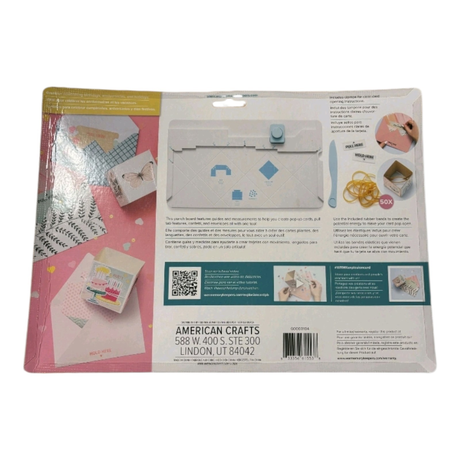 Card Making We R Memory Keepers Explosion Card Punch Card Scrapbooking Tool