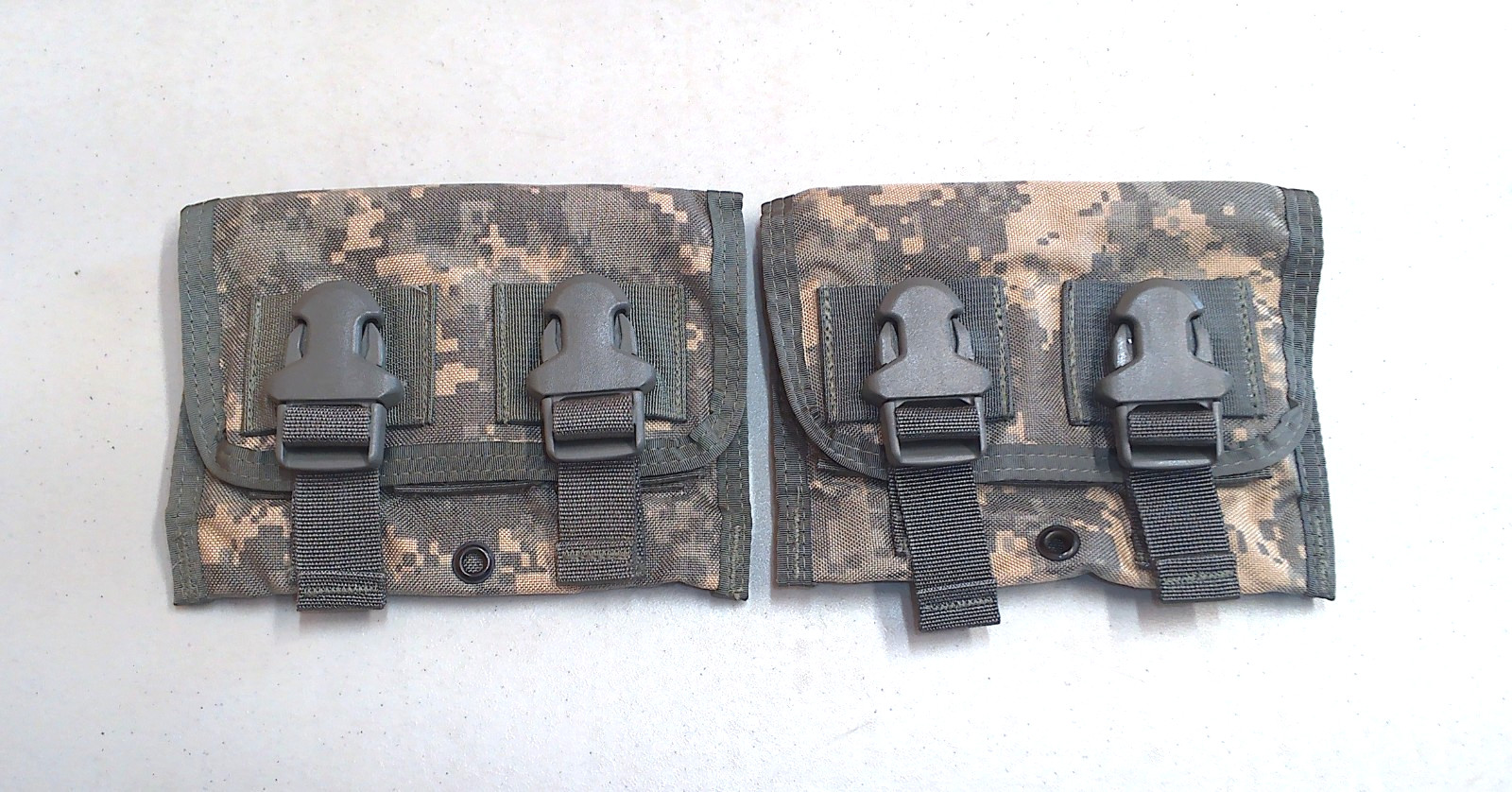Lot of 2 US Air Force Army ACU UCP Camo MOLLE Triple 40mm Grenade Ammo Pouches
