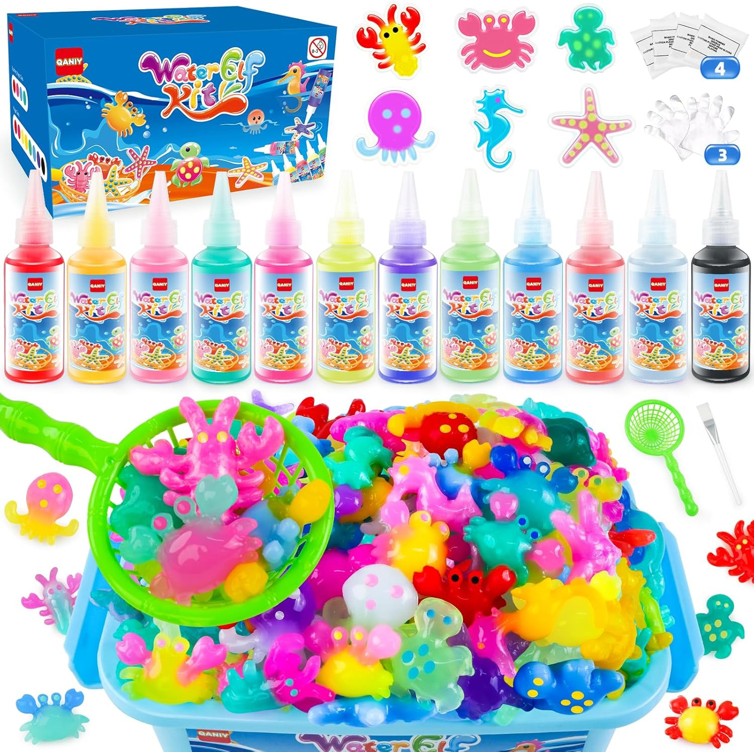 Magic Water Elf Toy Kit, Aqua Fairy Water Gel Kit,Christmas Gifts for Kids Ages