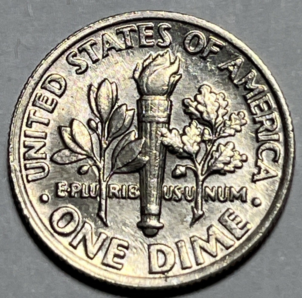 1988 P Roosevelt Dime Errors Strike Through Grease DDO Uncirculated #4