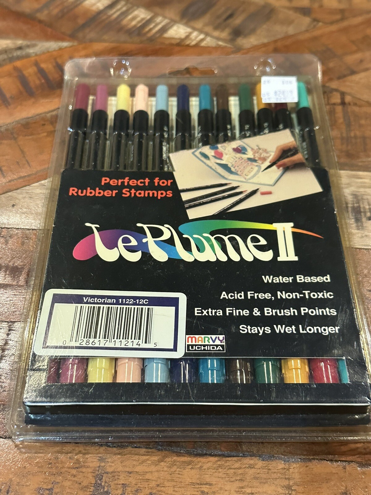 Watercolor MARKER SET 12 Double Ended Marvy Le Plume Set Victorian 1122-12C New