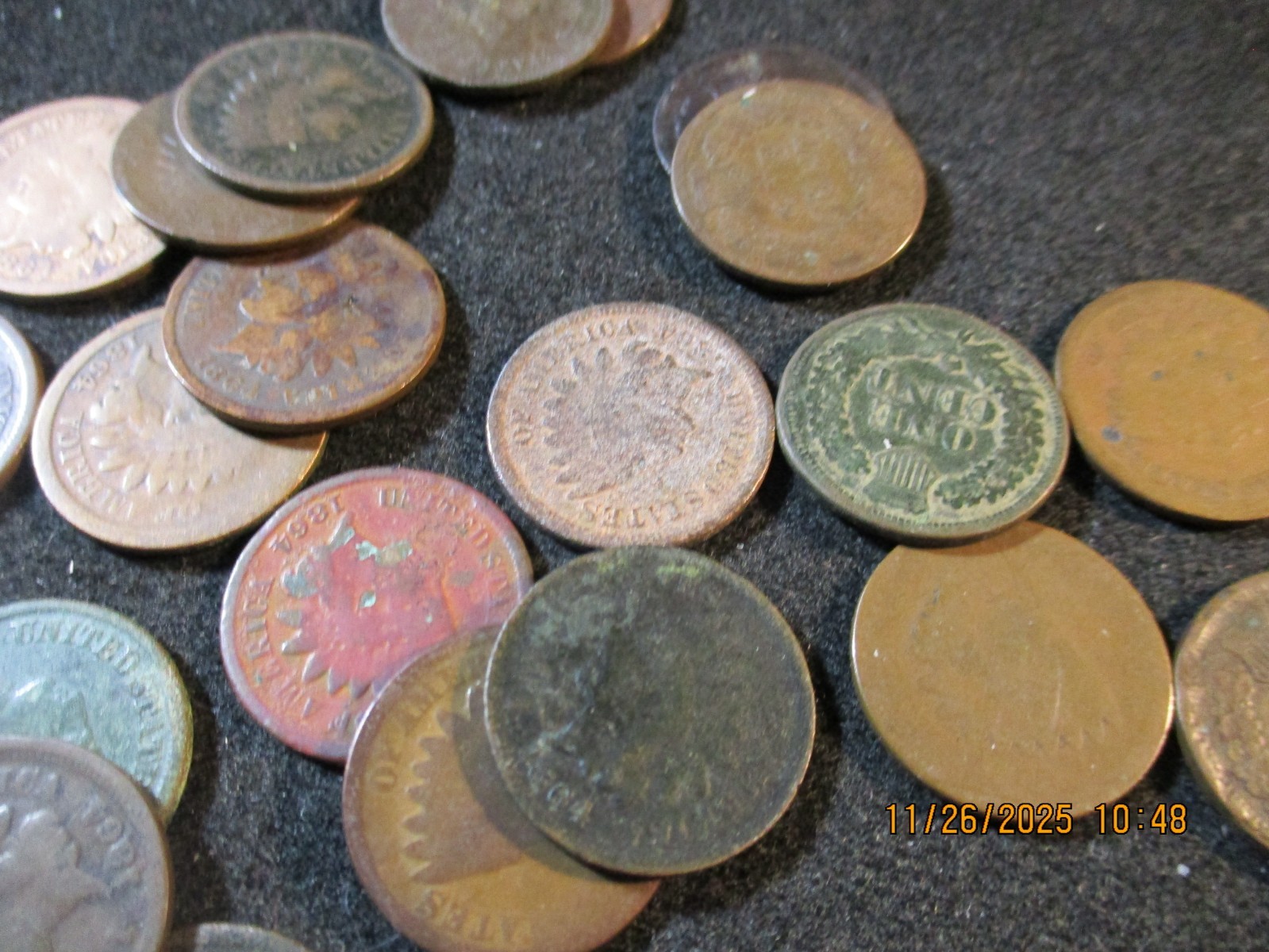 (31) 1864 INDIAN CENT BRONZE AG ALL WITH PROBLEMS 31 COINS