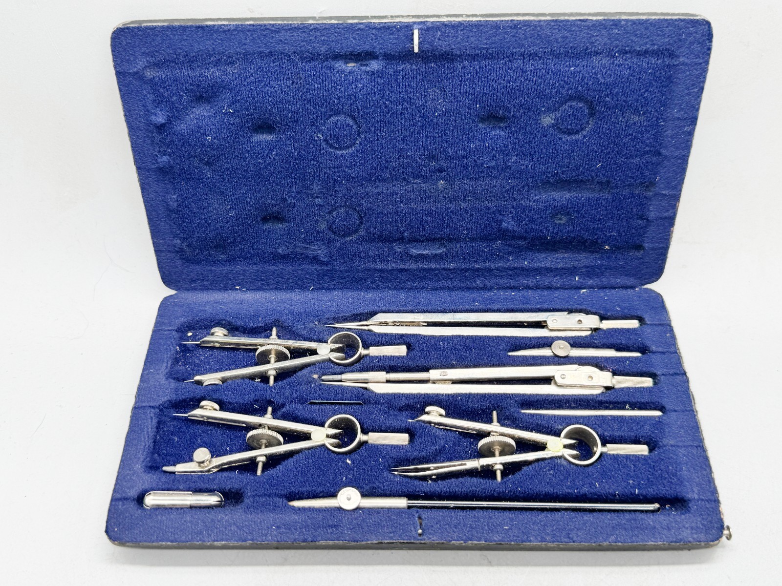 VINTAGE ECO BRA DRAFTING COMPASS SET IN CASE TECHNICAL DRAWING INSTRUMENT KIT