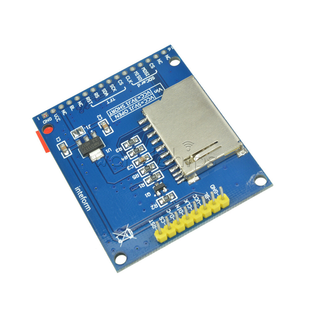 1.8" Serial SPI TFT LCD Module Display With PCB Board ST7735B IC New