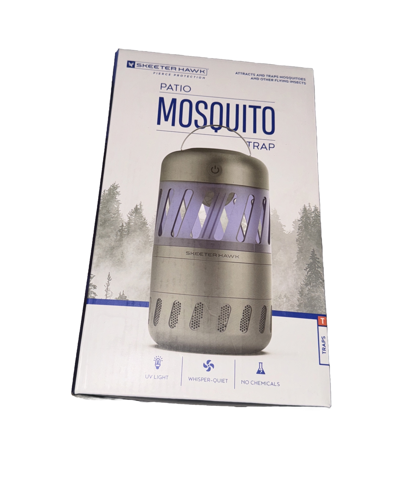 Skeeter Hawk Patio LED UV Mosquito & Flying Insect Trap - Quiet, Easy Clean