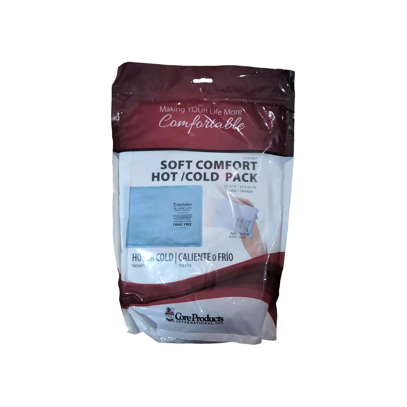 NEW Core Products Soft Comfort Corpak Hot/Cold Pack 10x13" Large Therapy