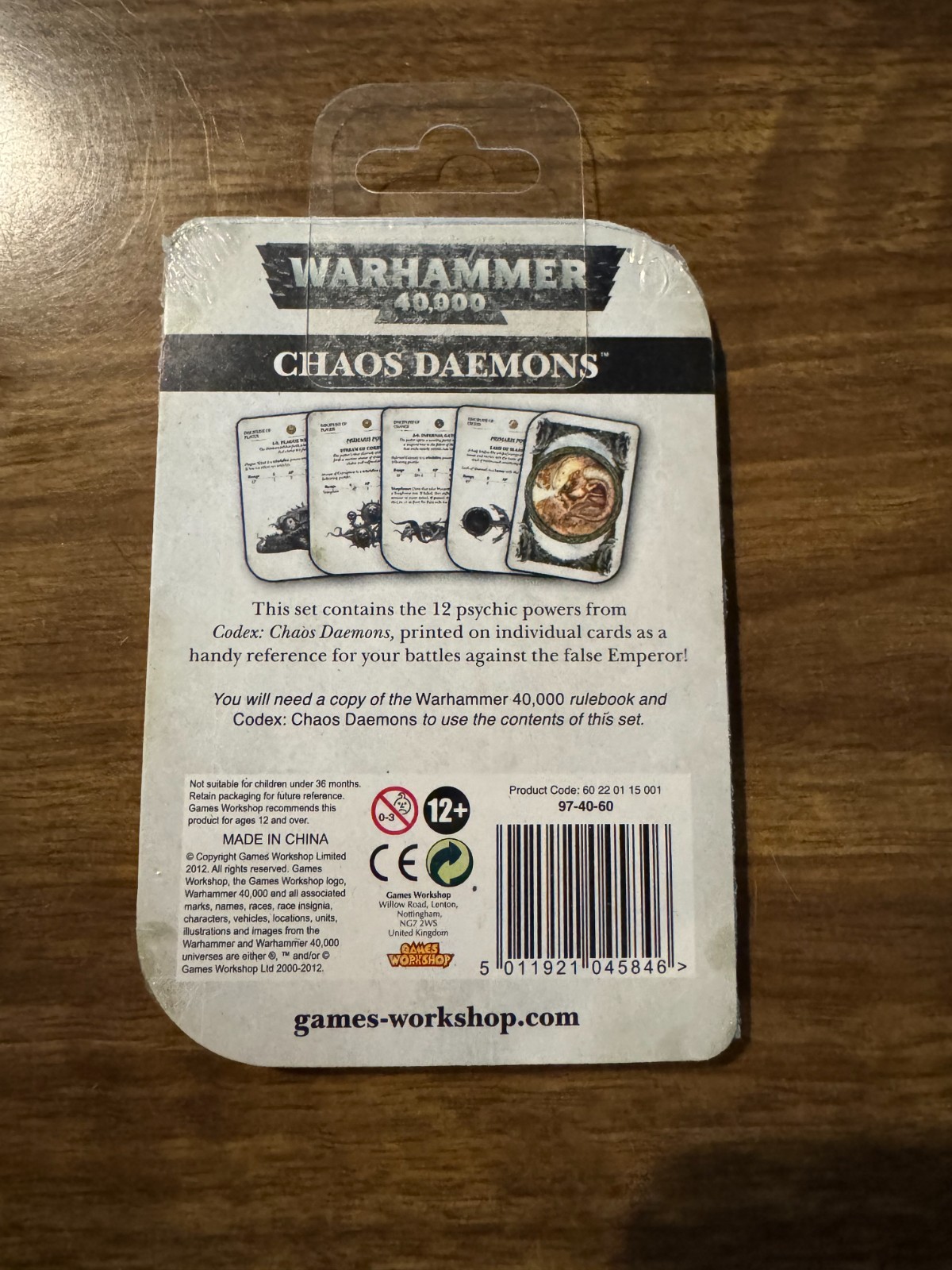 Warhammer 40K Chaos Daemons Psychic Powers New Sealed