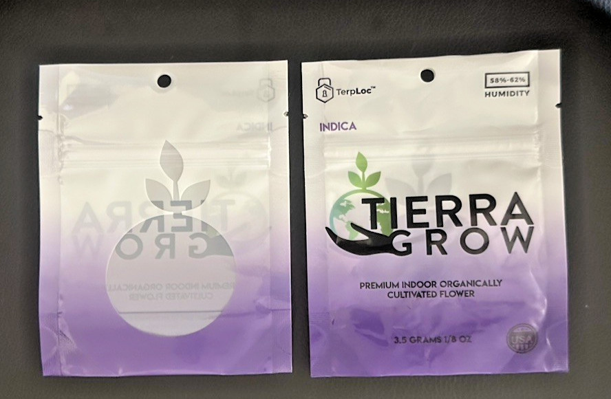 Case Terploc 3.5g (1/8oz) Zipper Humidity Control Pouch Bag - Branded - Purple