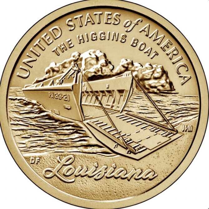 2023 P&D Louisiana American Innovation Dollar Coin Uncirculated/BU 2-Coin Set