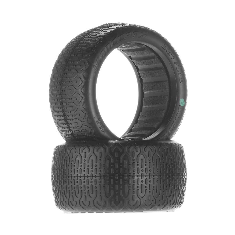 NEW JConcepts Bar Flys Green Super Soft 60mm 1/10 Buggy Rear Tire (2)