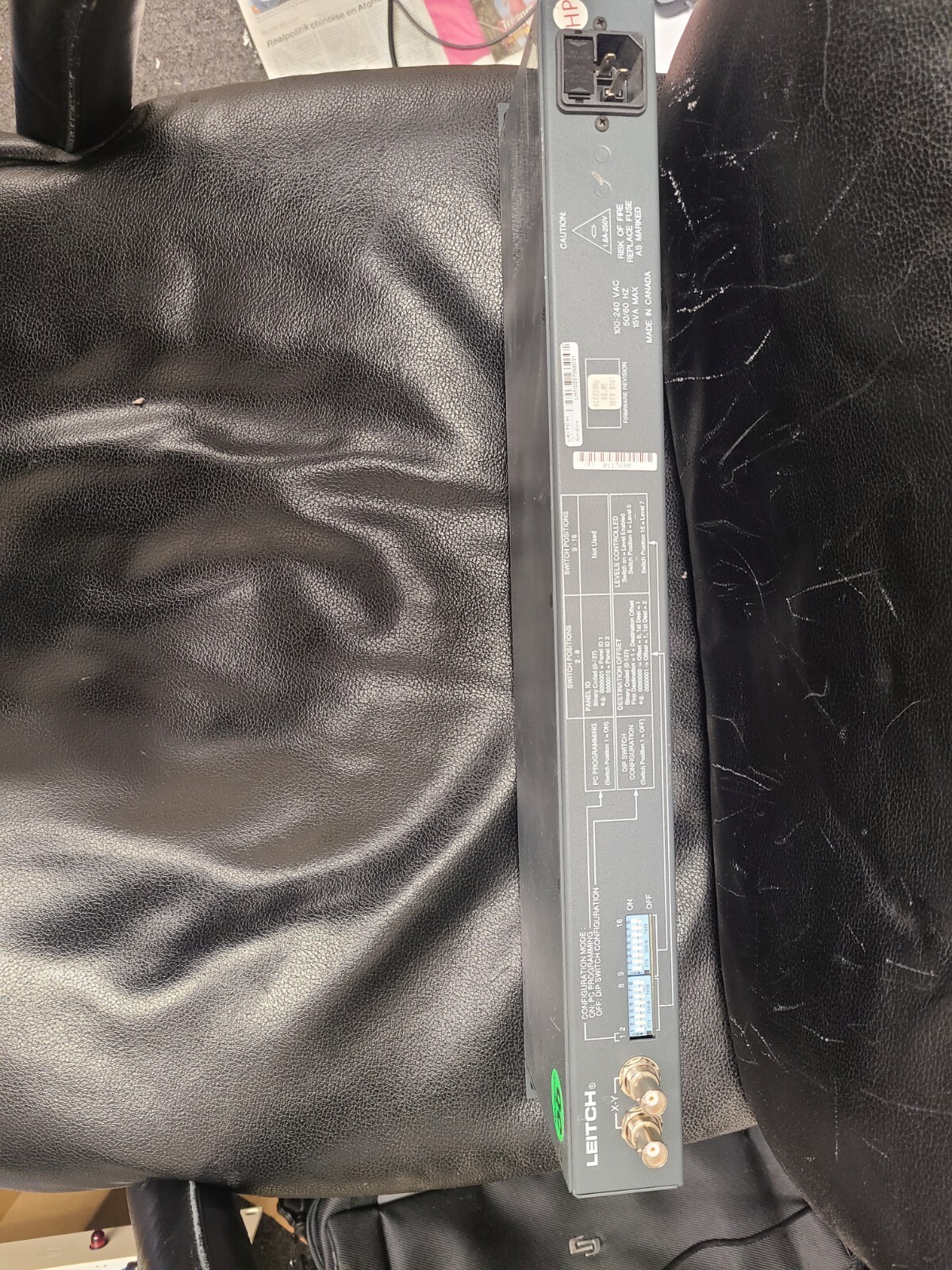 Leitch RCP-32x1p Switcher Remote Control Panel