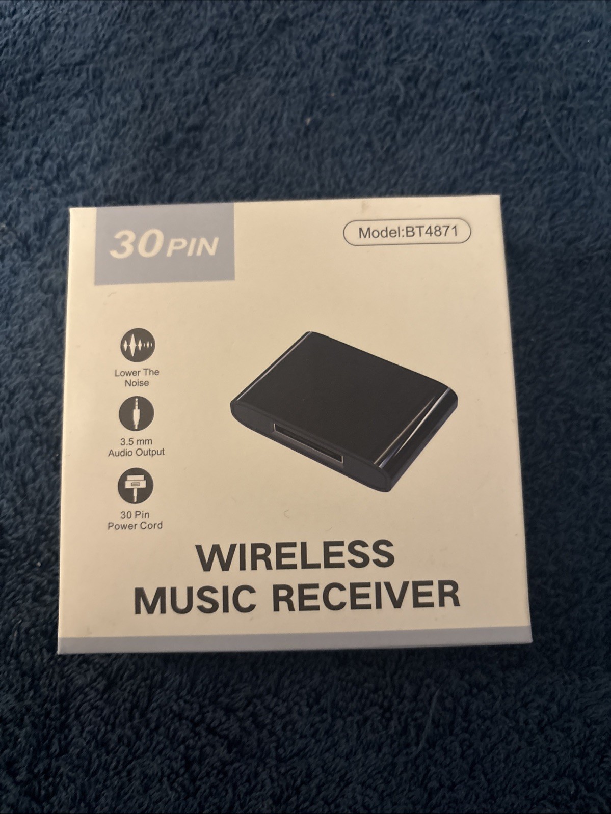 Wireless Bluetooth Music Receiver Audio Adapter 30 Pin Dock Speaker
