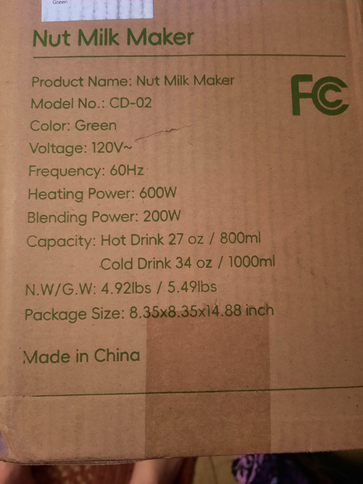 Nut Milk Maker Machine, Soy Milk & Oat Milk Maker with 8 Presets